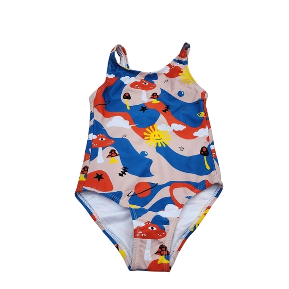 Seaesta Surf Kids Sunshine Space One Piece Swimsuit - Size 4-5 - Picture 1 of 8